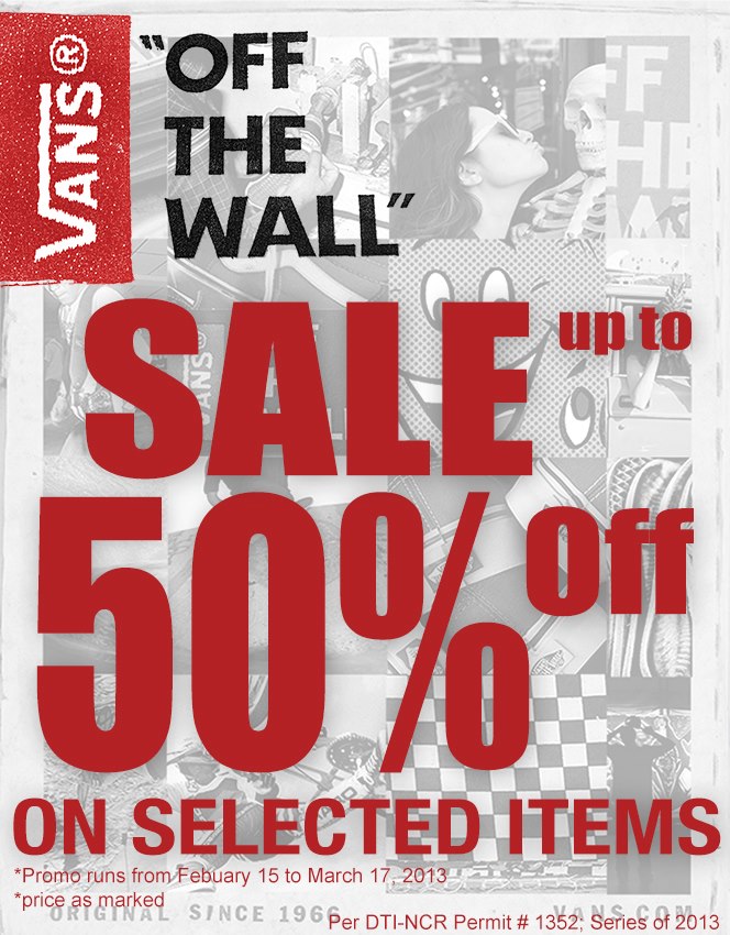 Vans Off The Wall Sale February - March 