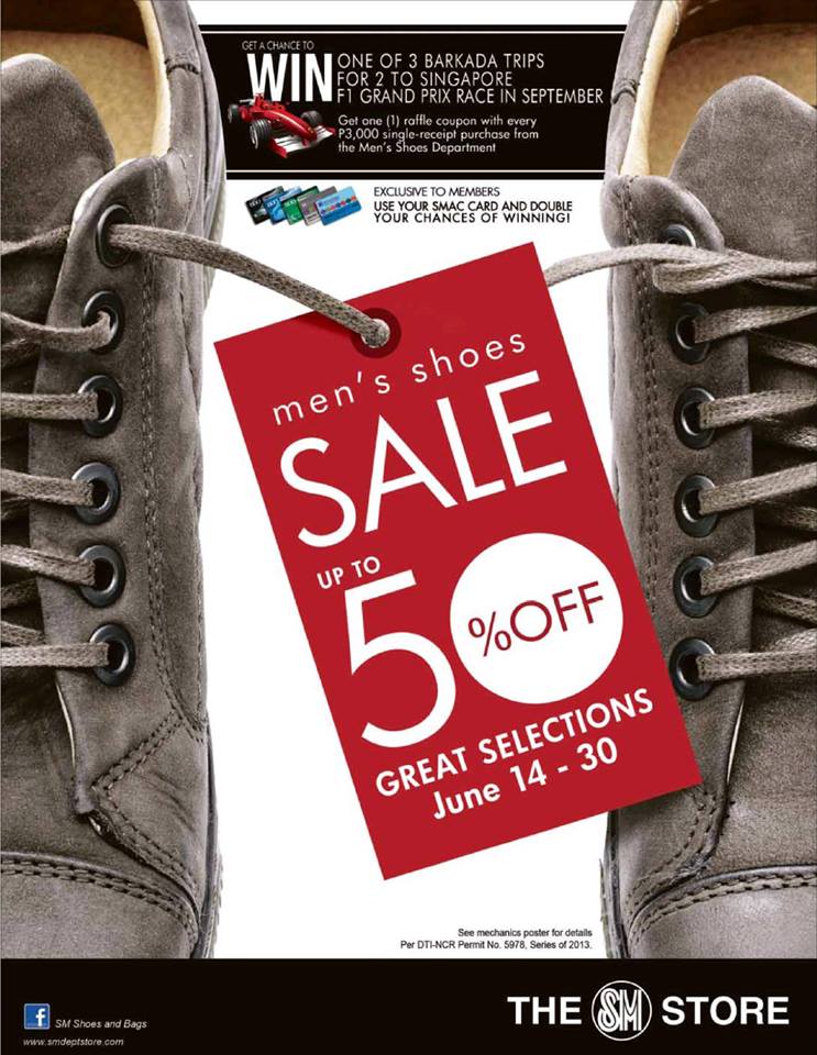 The SM Store Men's Shoes Sale June 2013 | Manila On Sale