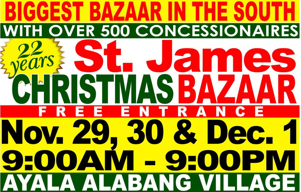 St. James Christmas Bazaar Ayala Alabang Village November December