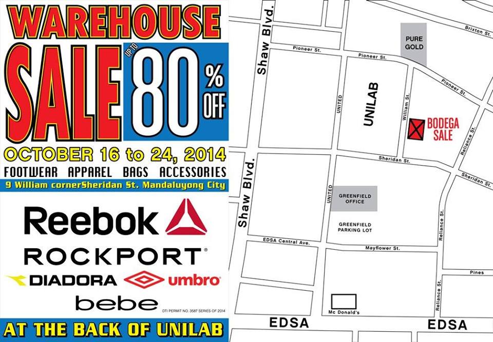 reebok warehouse sale