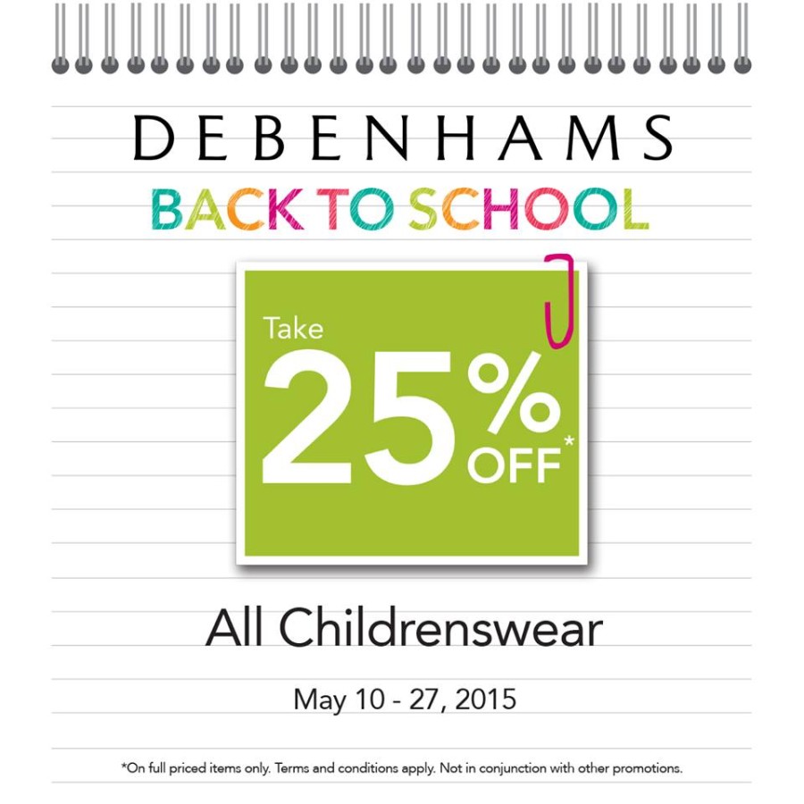 debenhams sale childrens wear