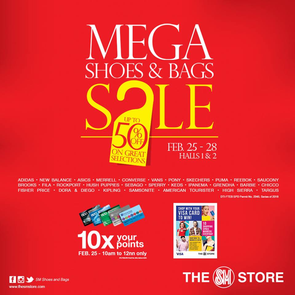 SM Mega Shoes and Bags Sale: February 
