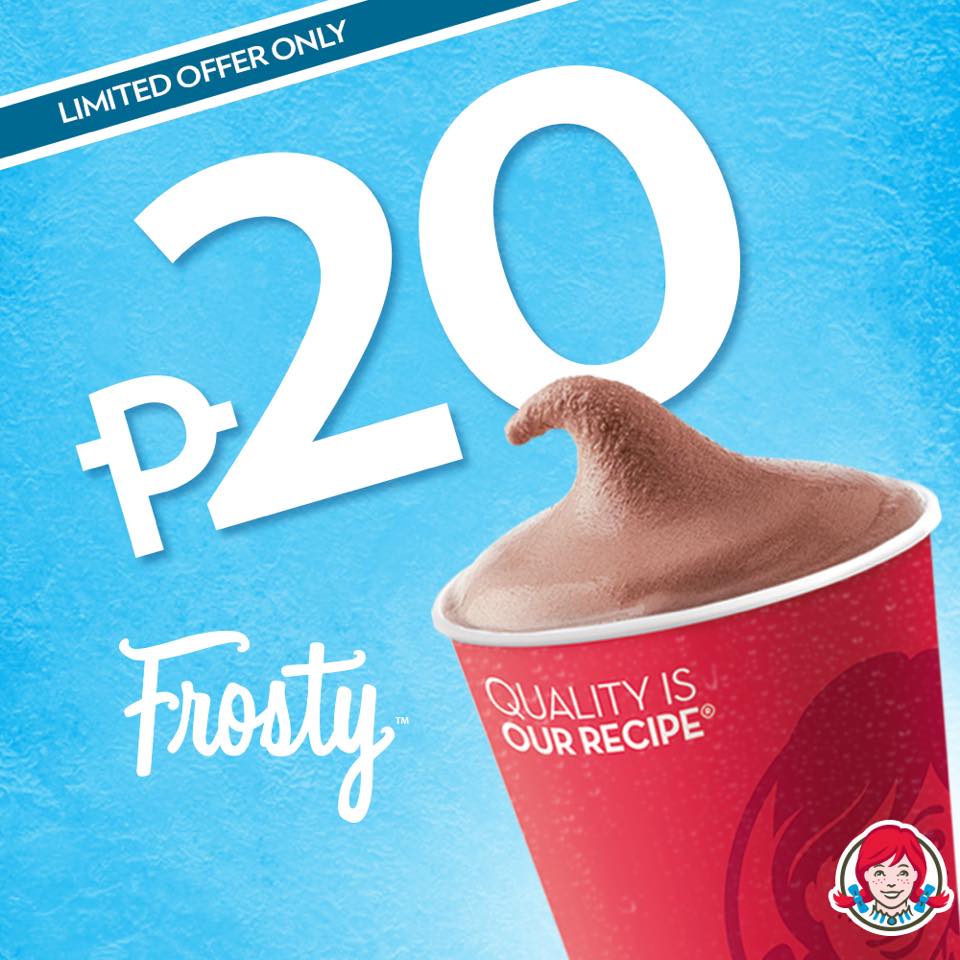 Food Promo: Wendy's Frosty for only Php20!!! | Manila On Sale