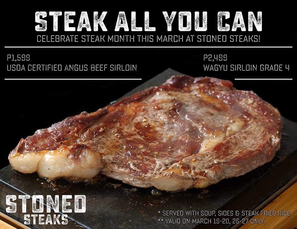 Steak All You Can At Stoned Steaks Manila On Sale