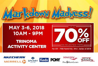 Markdown Madness Sale 2018 in Trinoma 