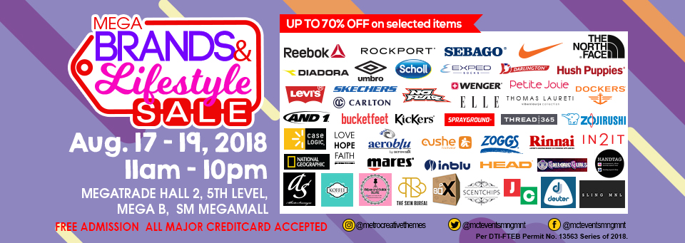 MegaBrands and Lifestyle Sale August 2018 | Manila On Sale