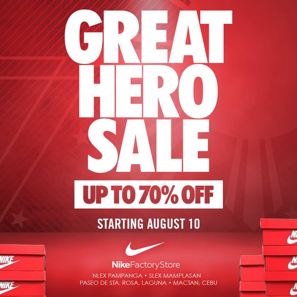 Nike Factory Store Great Hero Sale August 2018 | Manila On Sale