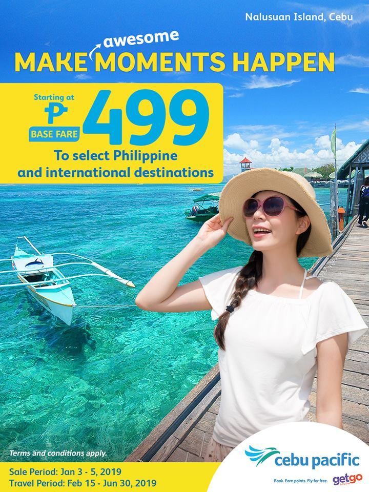 Cebu Pacific Seat Sale January 2019 | Manila On Sale