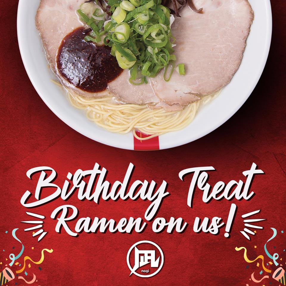 Get Free Ramen at Ramen Nagi on Your Birthday Month! Manila On Sale