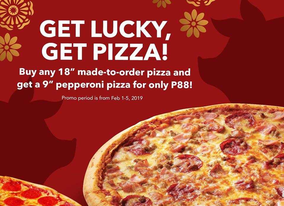 S R Pizza Promo February 19 Manila On Sale