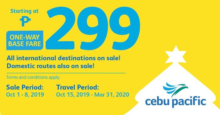 Cebu Pacific Flash Sale October 2019 | Manila On Sale