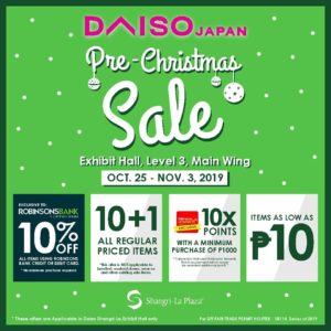 DAISO JAPAN Pre-Christmas Sale 2019 | Manila On Sale