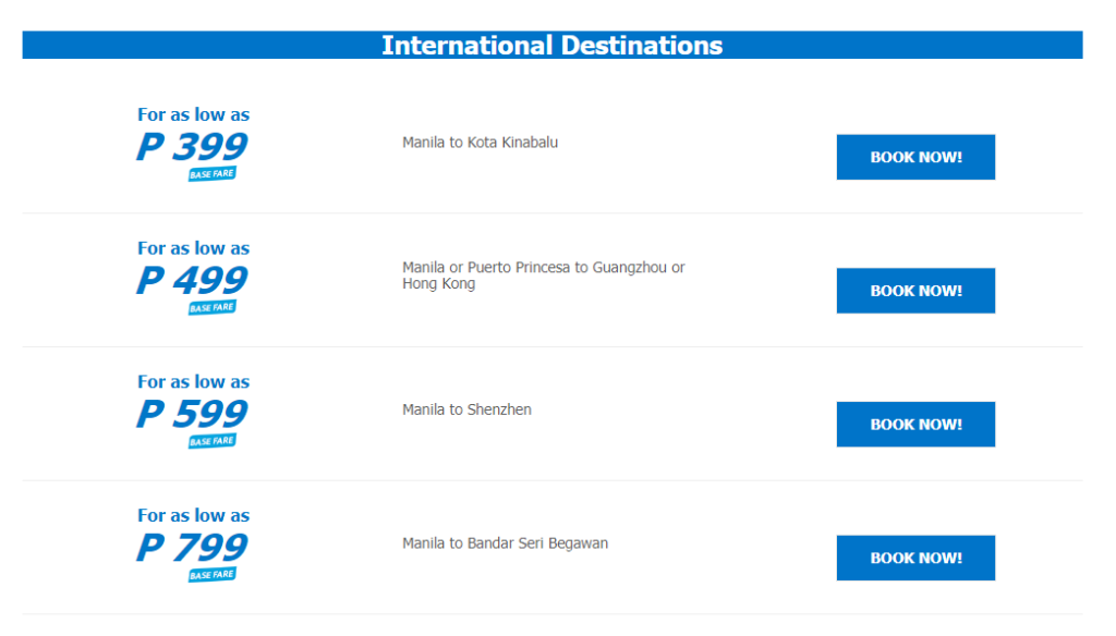 Cebu Pacific Seat Sale February 2020 | Manila On Sale