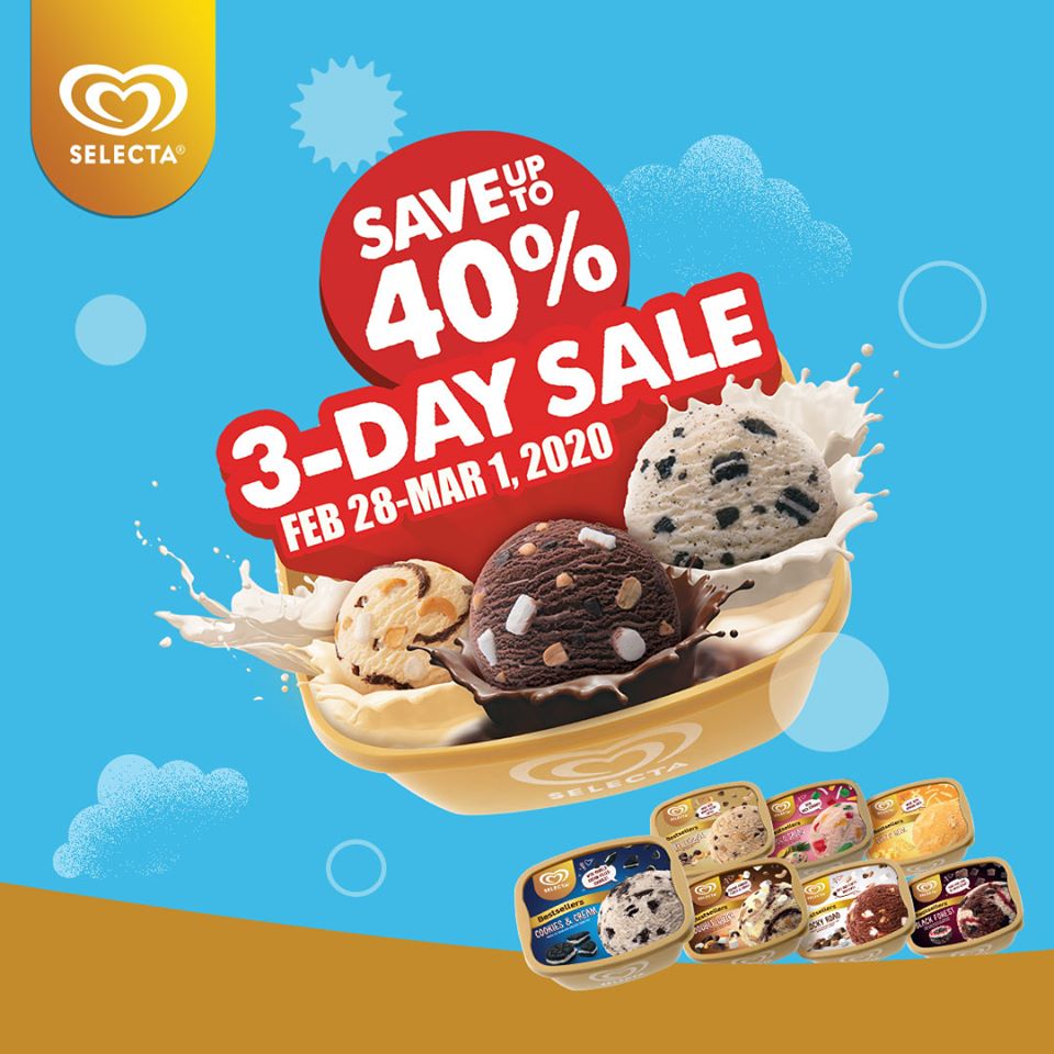 Selecta Ice Cream 3 Day Sale February 2020 | Manila On Sale