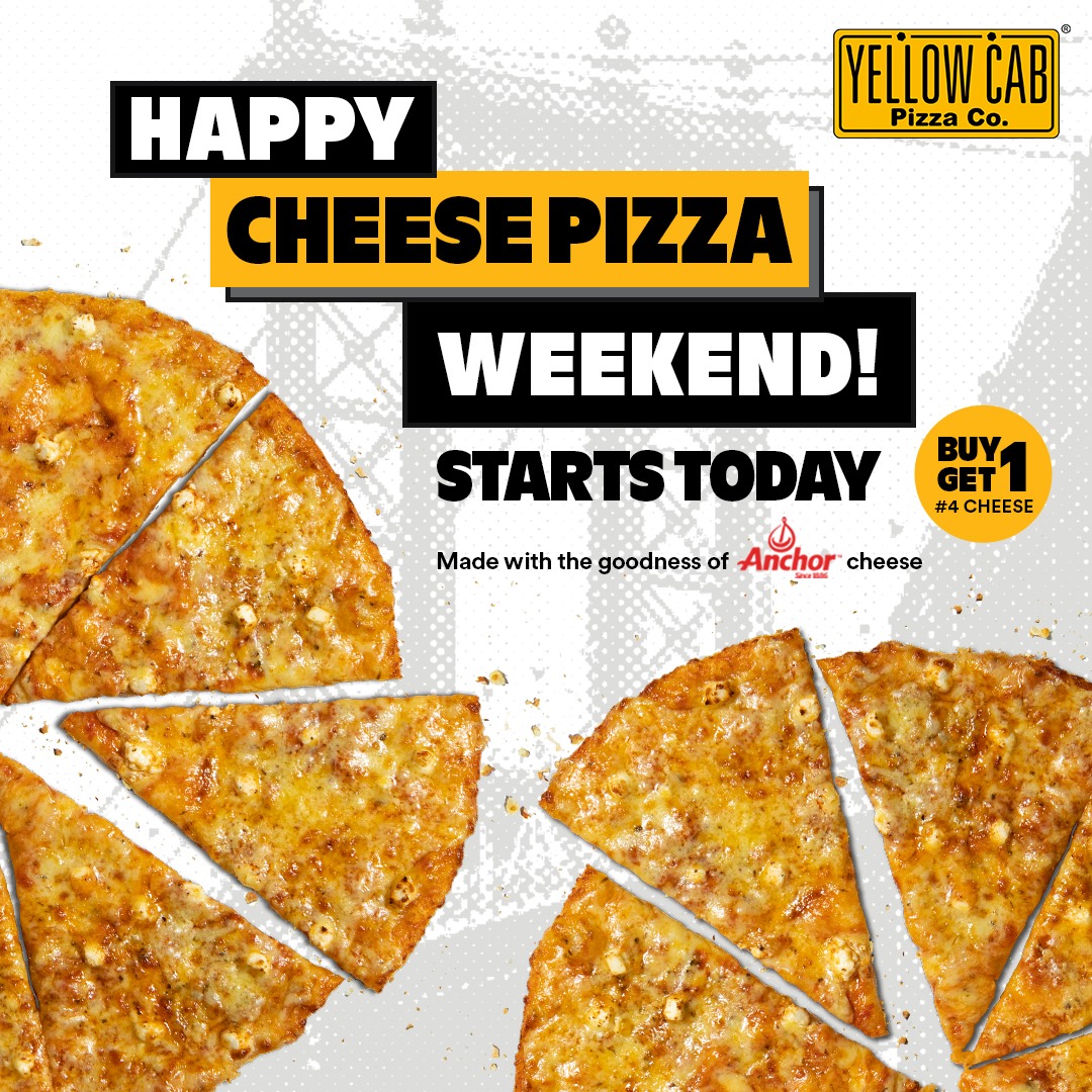 Yellow Cab Buy 1 Get 1 4 Cheese Pizza Promo Manila On Sale