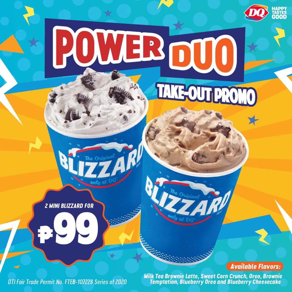 Dairy Queen Power Duo P99 Take Out Promo Manila On Sale