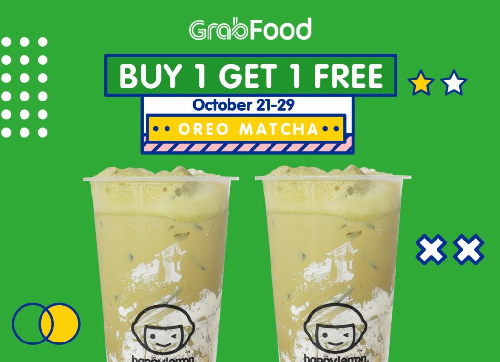 Buy 1 Get 1 Jumbo Oreo Matcha at Happy Lemon