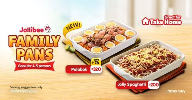 Jollibee Palabok and Spaghetti Family Pans Promo