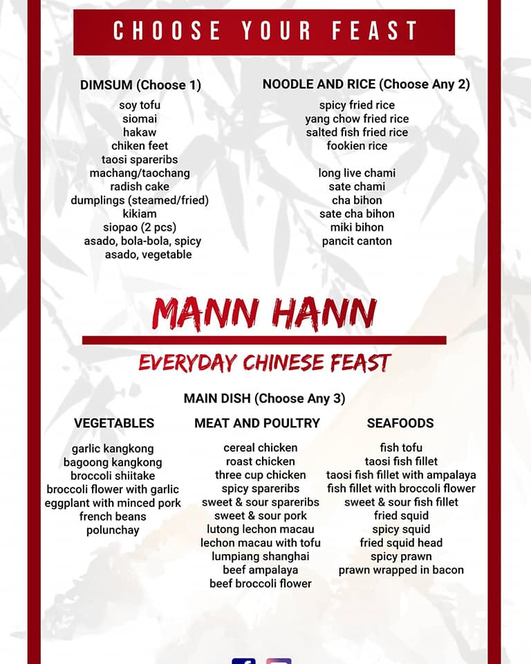 Mann Hann Family Feast Promo Manila On Sale