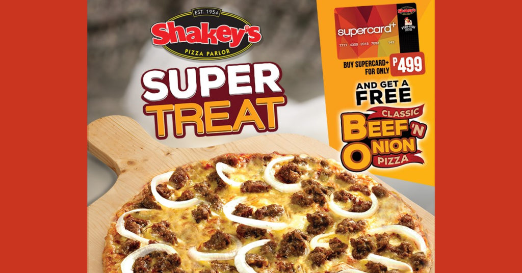 Shakey's SuperCard+ FREE PIZZA Promo Manila On Sale