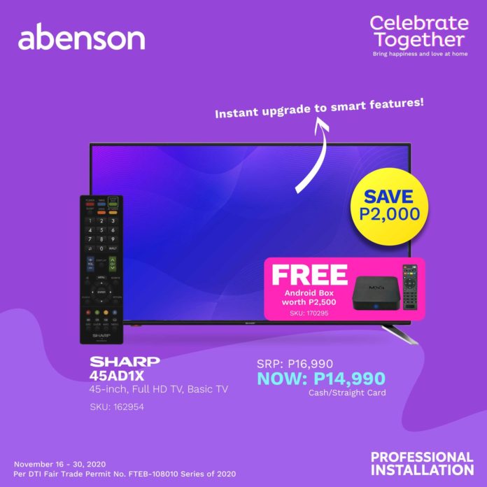 Abenson World TV Day Super Bundles | Manila On Sale