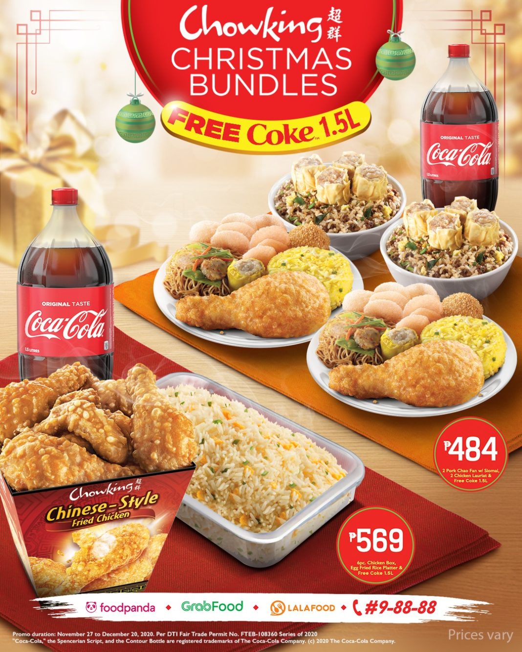 Download Chowking Christmas Bundles + FREE Coke Promo | Manila On Sale