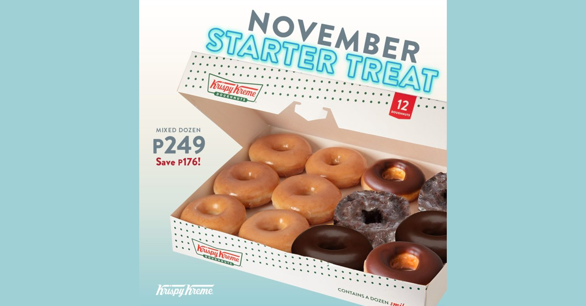 Krispy Kreme November Starter Treat Save P176 Manila On Sale 4995