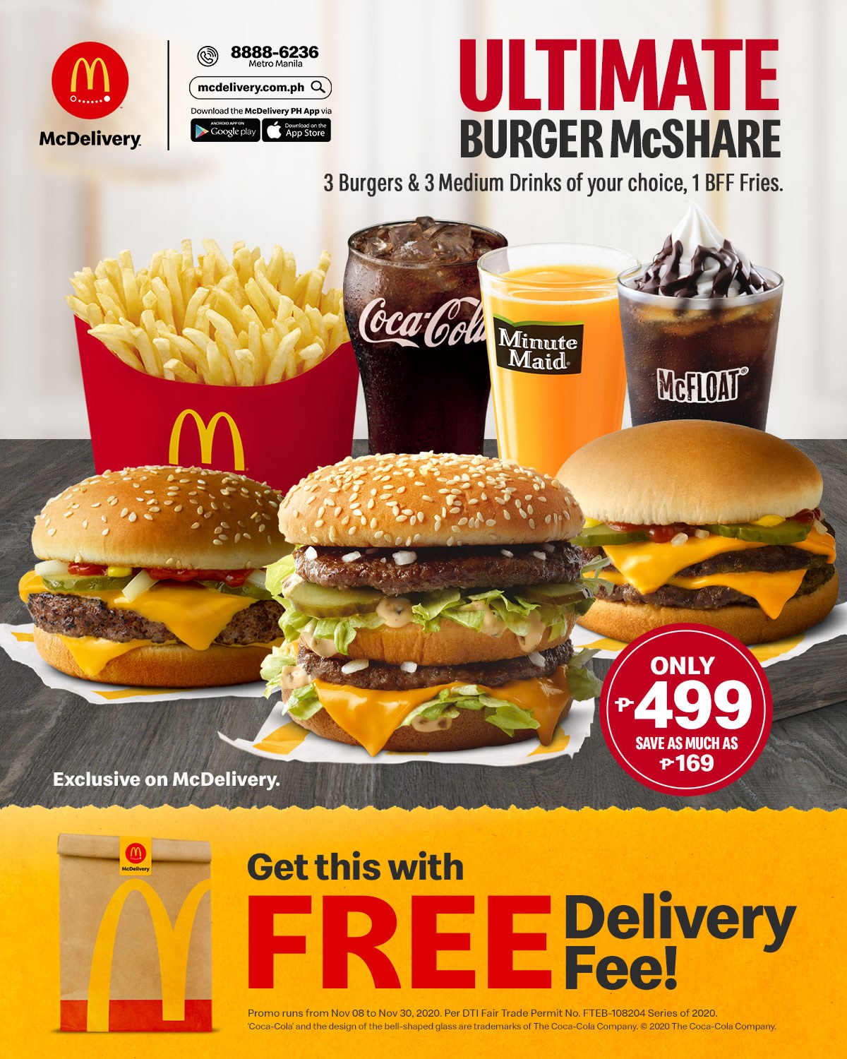Enjoy FREE DELIVERY When You Order McDonald's Ultimate Burger McShare
