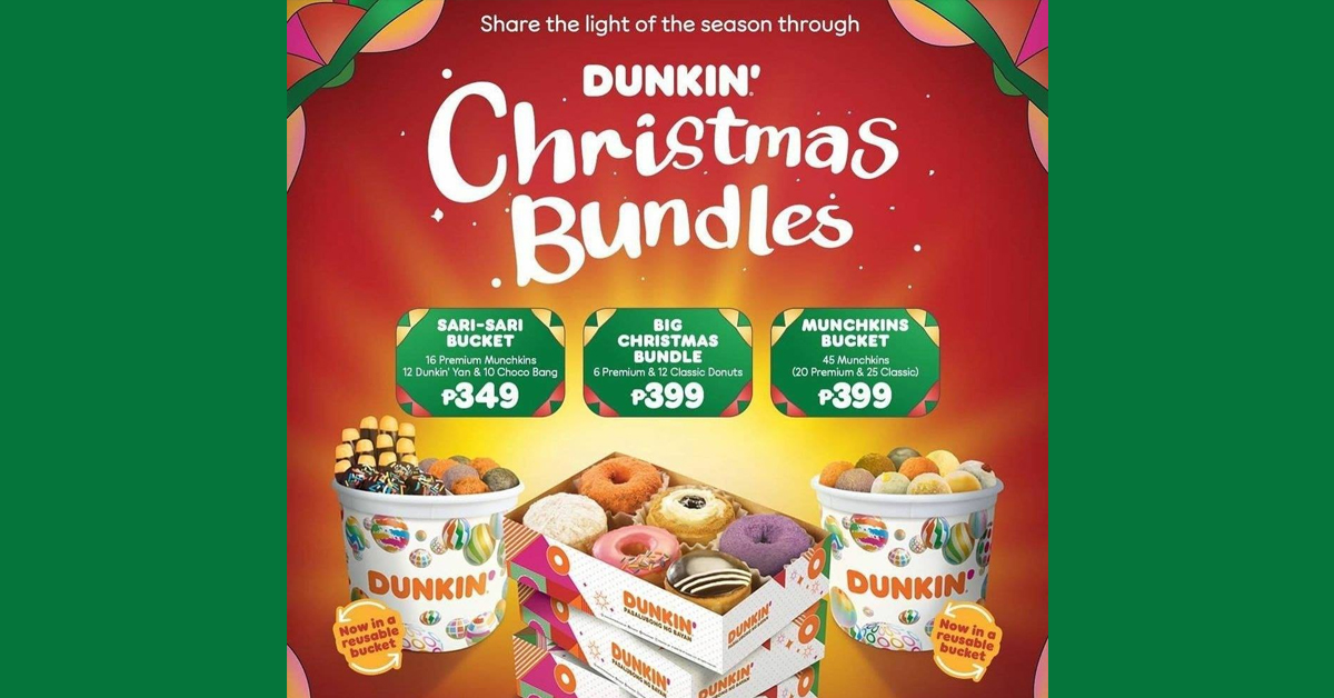 Dunkin’ Donuts Christmas Bundles Manila On Sale