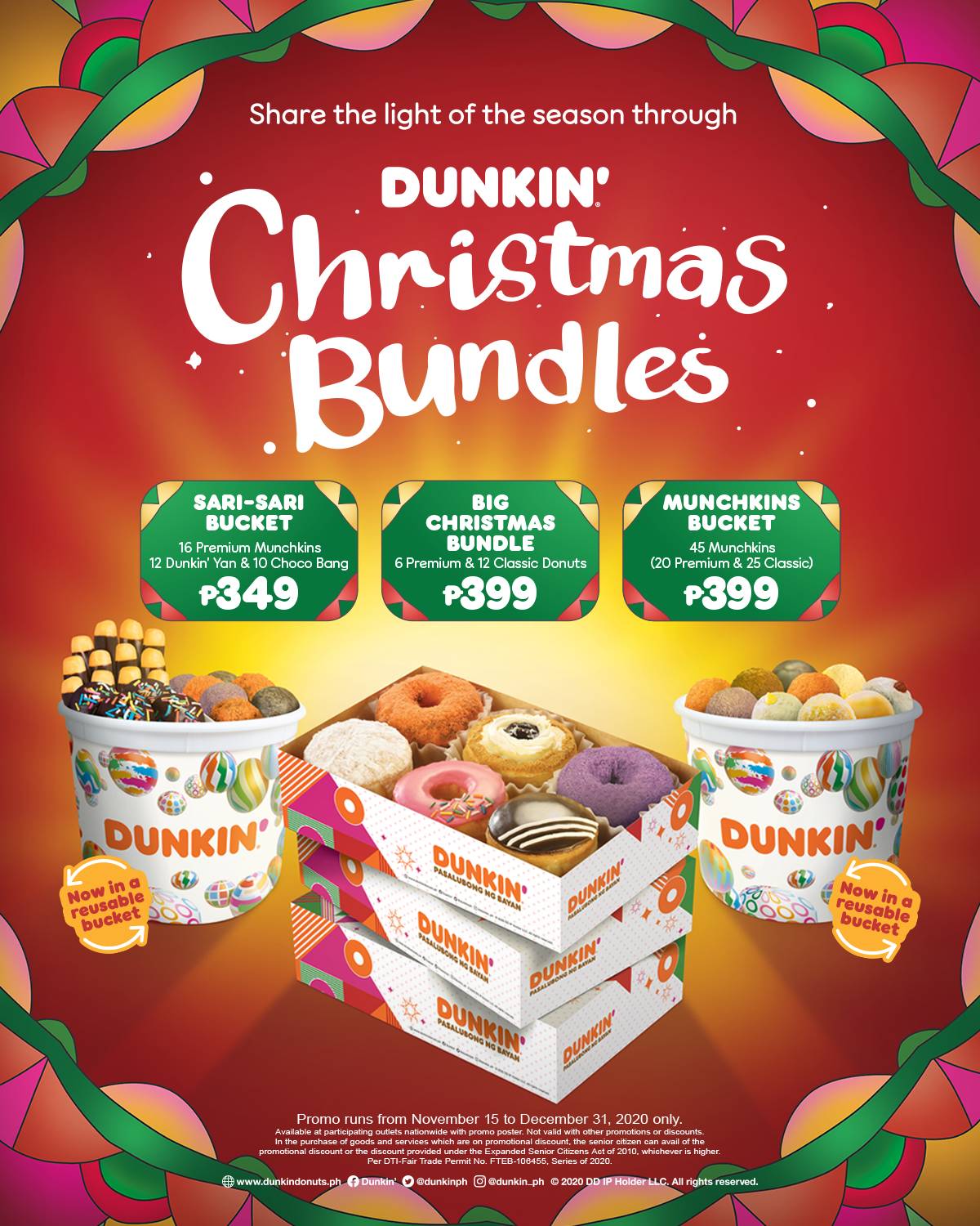 Dunkin’ Donuts Christmas Bundles Manila On Sale