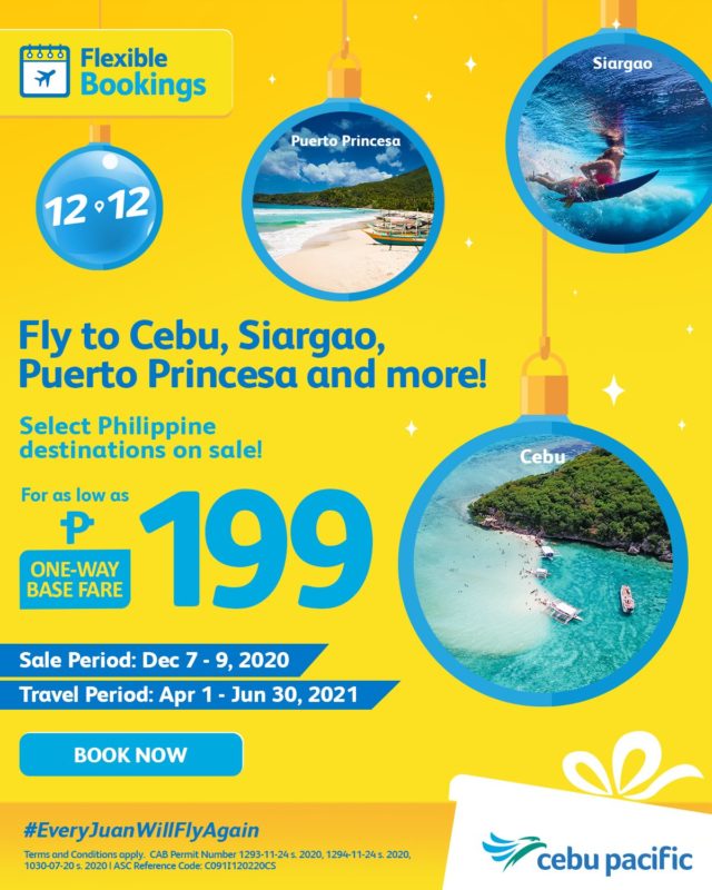 Cebu Pacific 12.12 Seat Sale | Manila On Sale