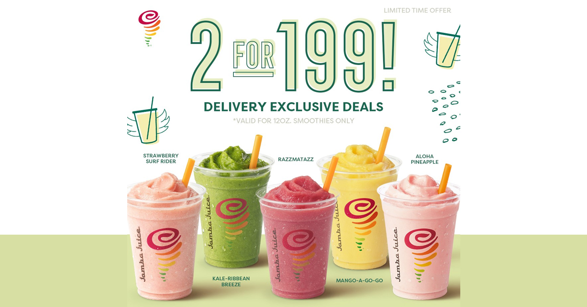 Jamba Juice 2 for P199 Promo