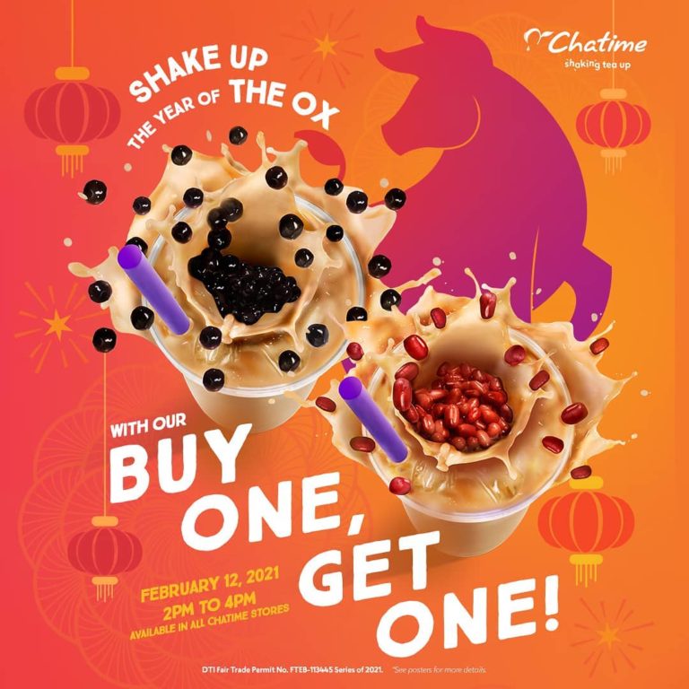 Chatime – BUY 1 GET 1 Chinese New Year Promo | Manila On Sale