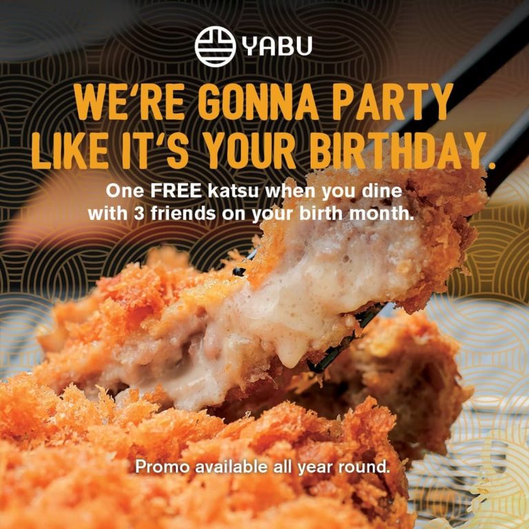 Yabu FREE Katsu Birthday Month Promo Manila On Sale