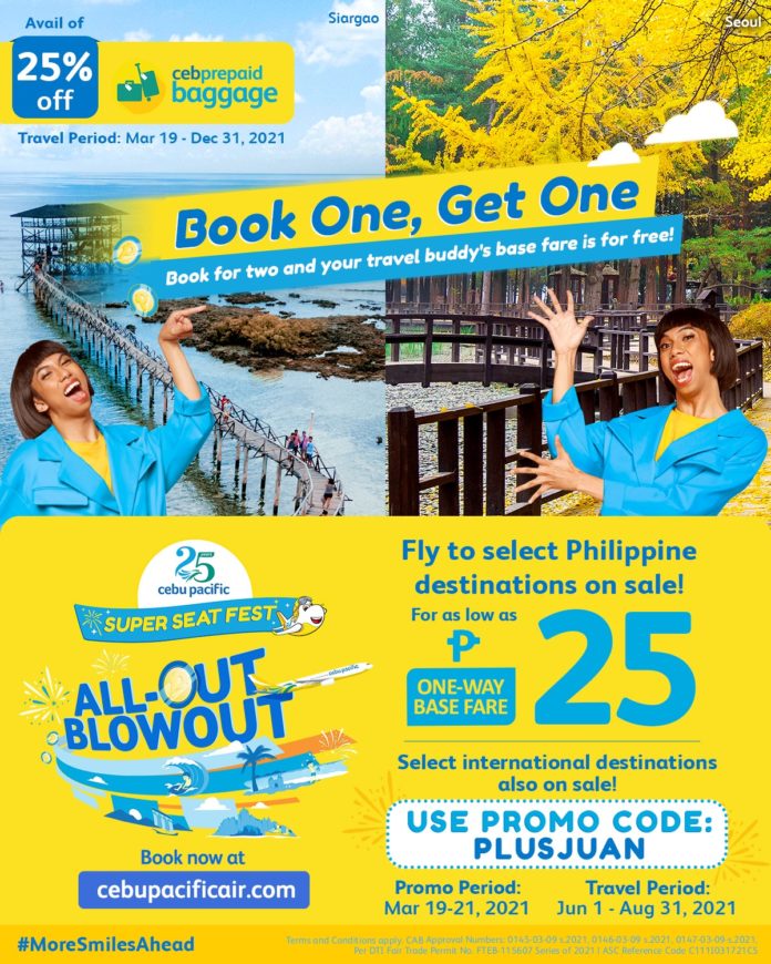 Cebu Pacific – Book One, Get One Promo | Manila On Sale