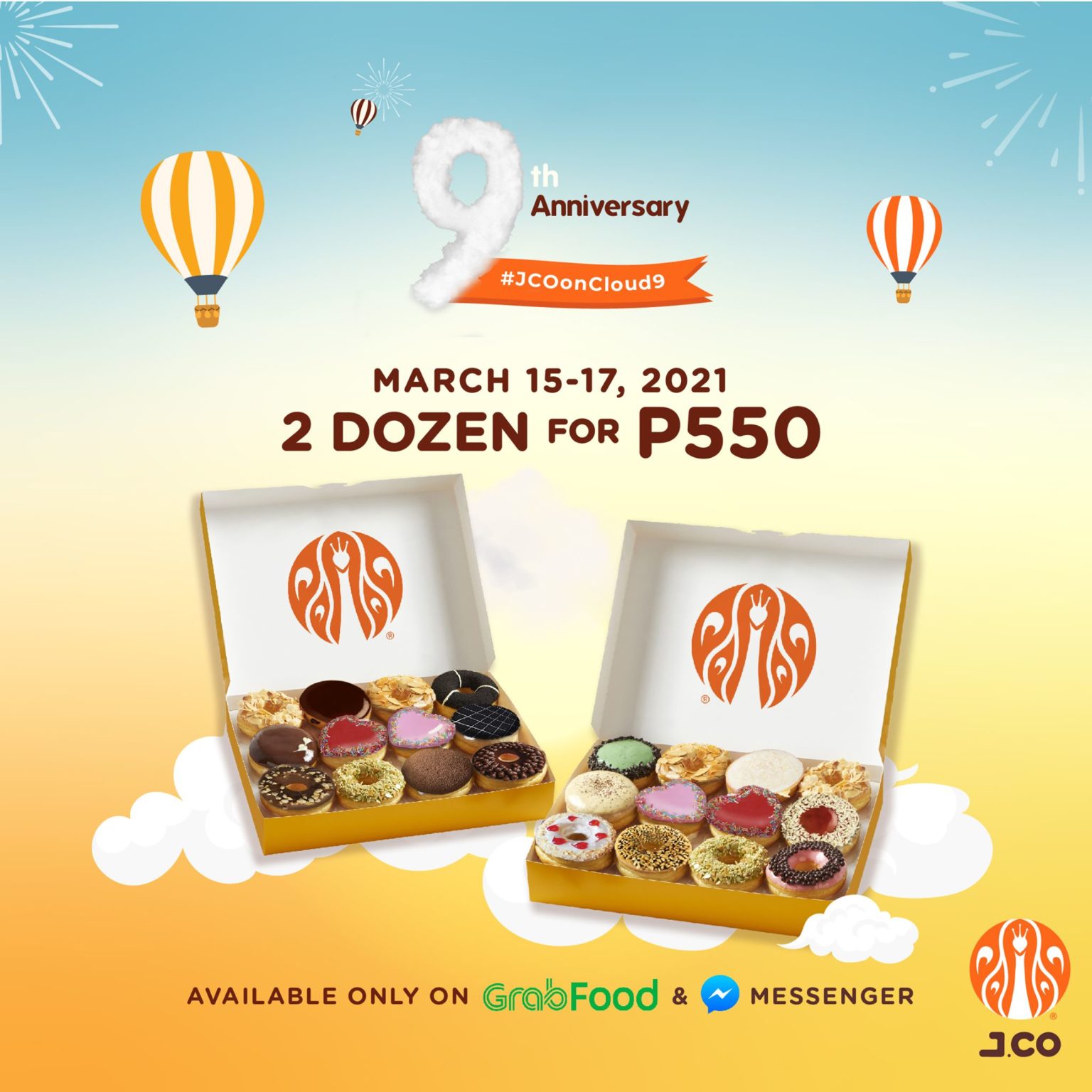 J.CO Donuts – 9th Anniversary Promo | Manila On Sale