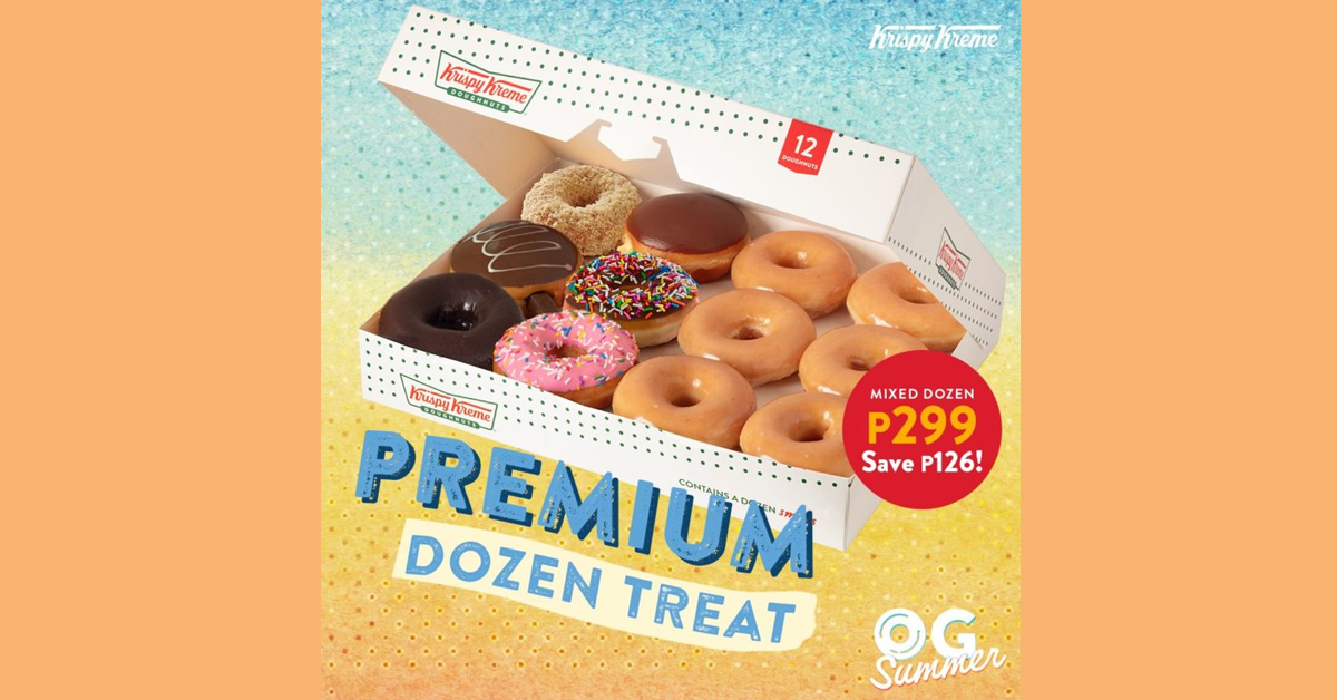 Krispy Kreme – Premium Dozen Treat (Save P126) | Manila On Sale