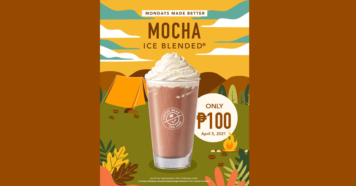 Coffee Bean & Tea Leaf – P100 Ice Blended Mondays | Manila On Sale