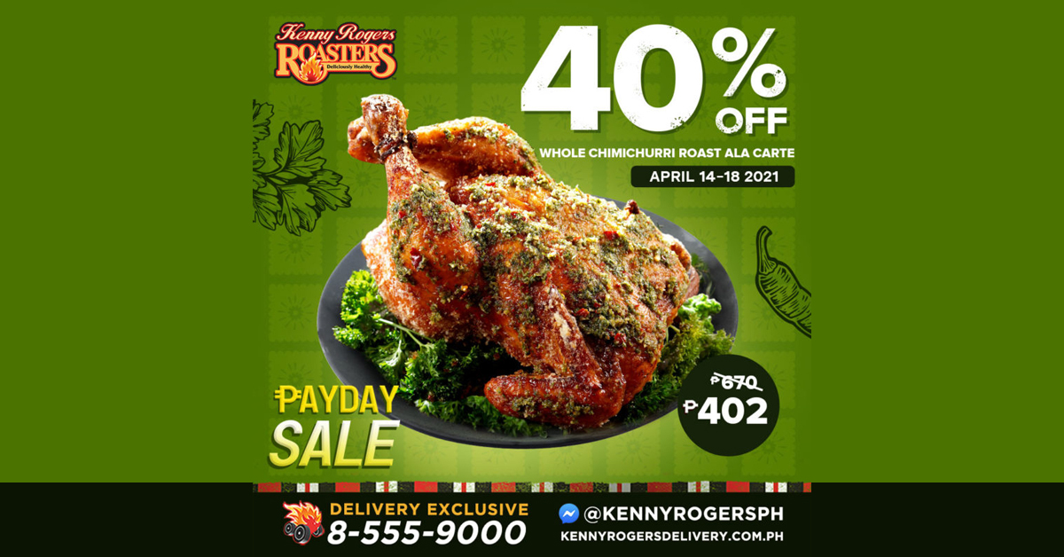 Kenny Rogers - 40% OFF Chimichurri Roast Chicken  Manila On Sale