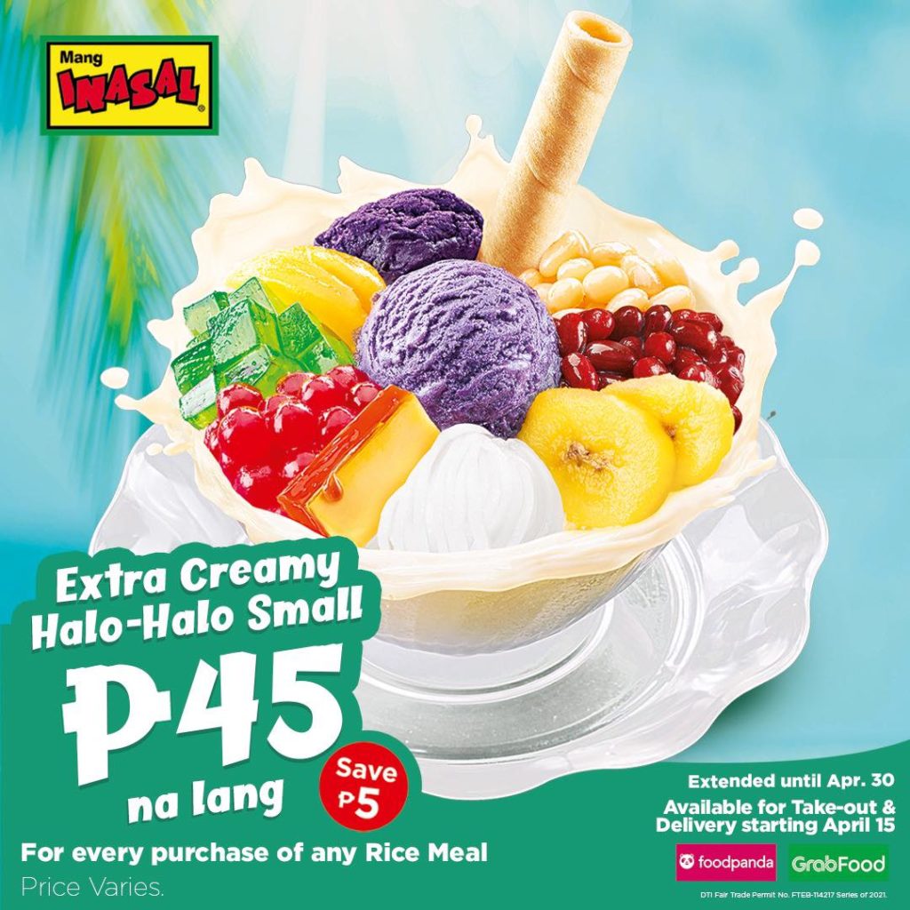 Mang Inasal P45 Extra Creamy Halo Halo Manila On Sale   Mang Inasal Halo Halo Promo 2021 Poster 1024x1024 