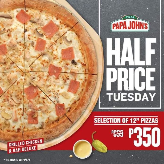 Papa John’s – Half Price Tuesday Promo | Manila On Sale