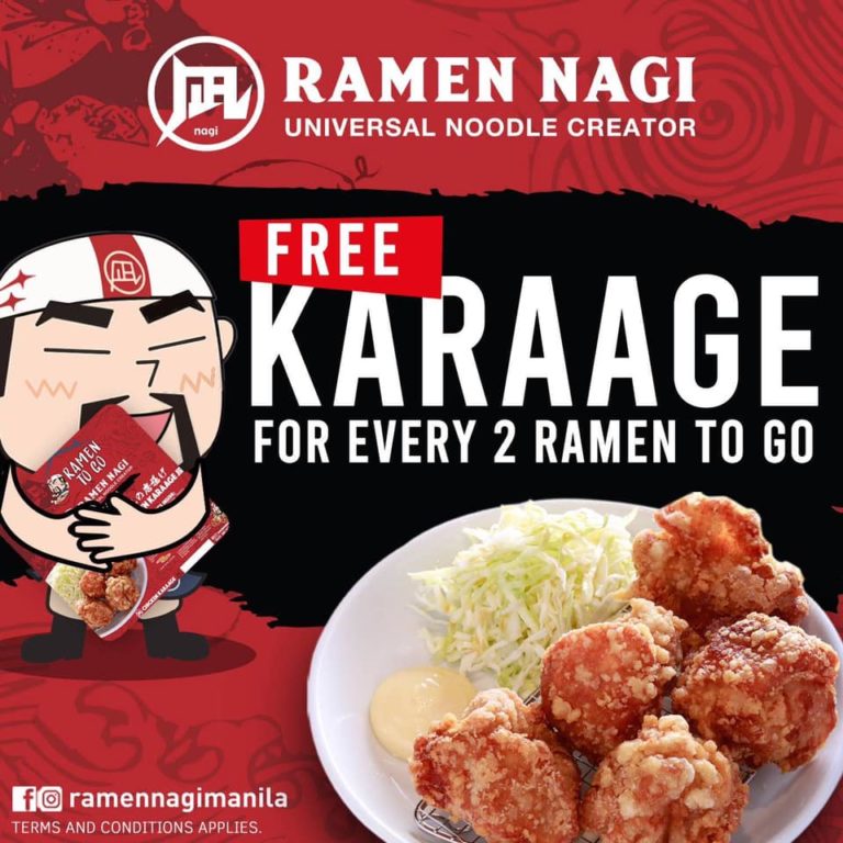 Ramen Nagi FREE Karaage Promo Manila On Sale