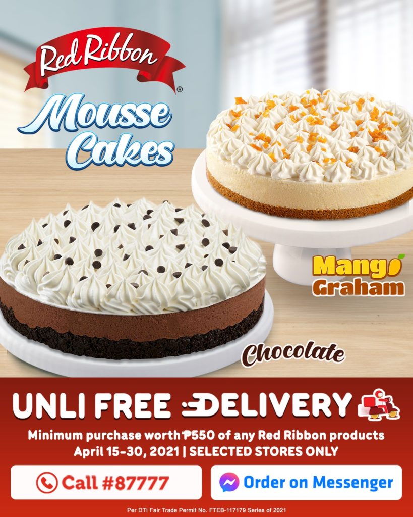 red-ribbon-free-delivery-promo-manila-on-sale