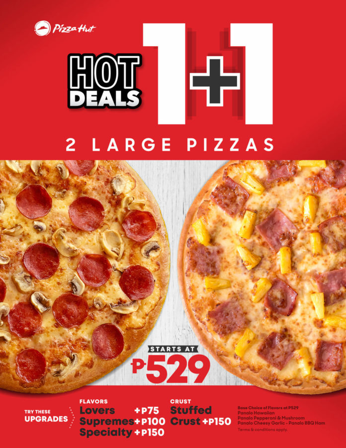 Pizza Hut Hot Deals 1 Plus 1 Promo Poster 696x901 