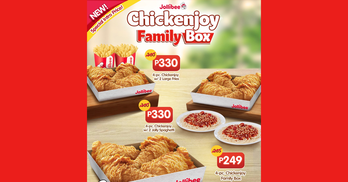Jollibee – Chickenjoy Family Box Promo