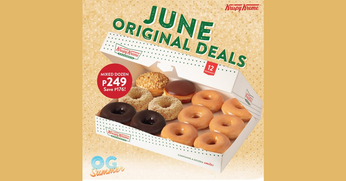 Krispy Kreme June Original Deals (Save P176) Manila On Sale