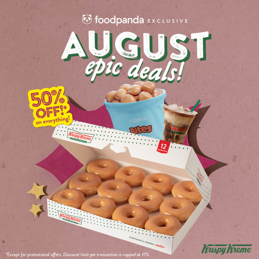 Krispy Kreme upto 50 OFF August Epic Deals Manila On Sale