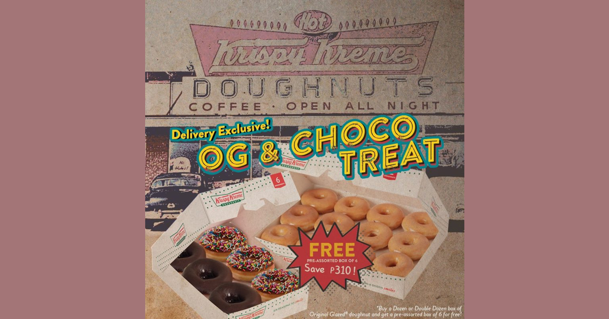 Krispy Kreme OG Delivery Exclusive Promo Manila On Sale