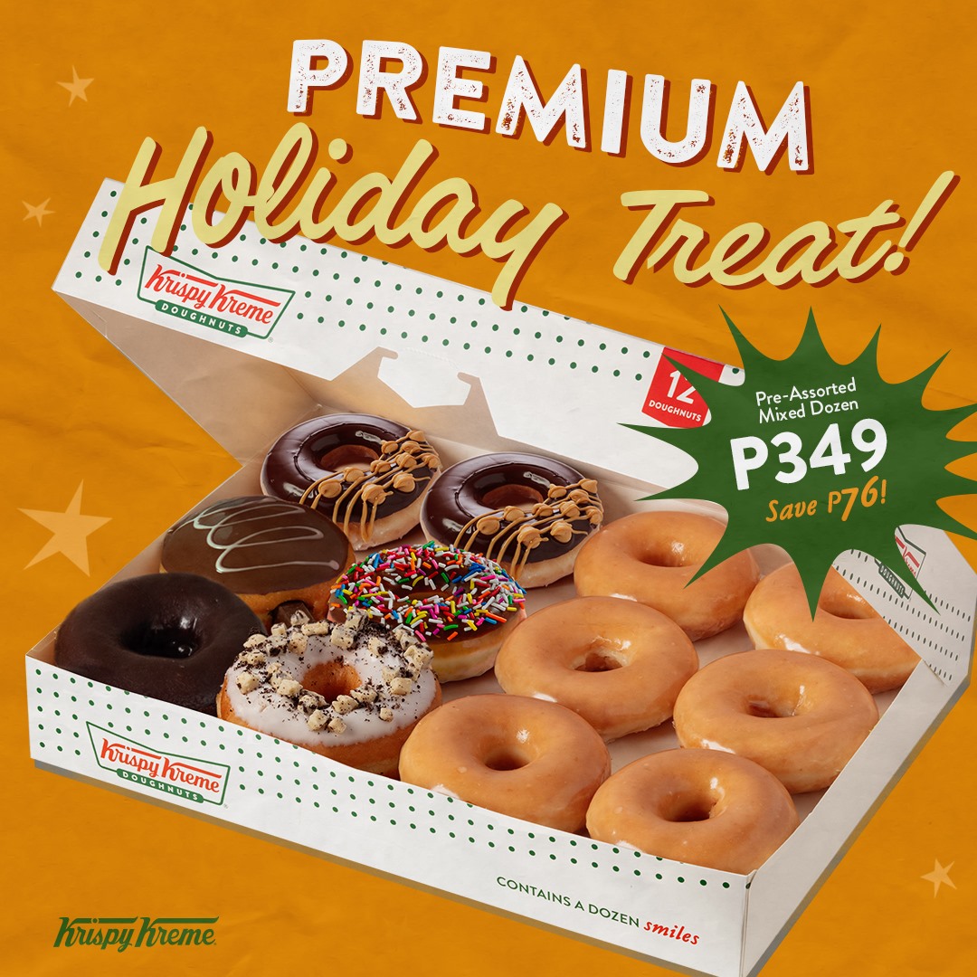 Krispy Kreme Premium Holiday Treat Save P76 Manila On Sale 5452