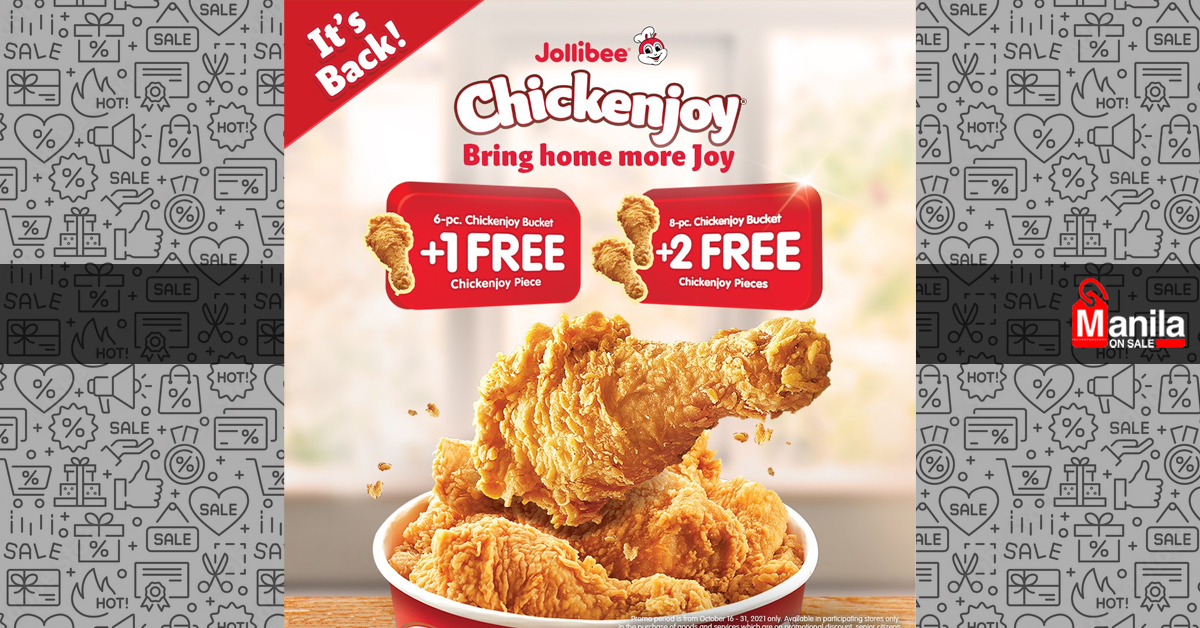 Jollibee Chickenjoy 61 82 Promo Is Back This October Manila On Sale